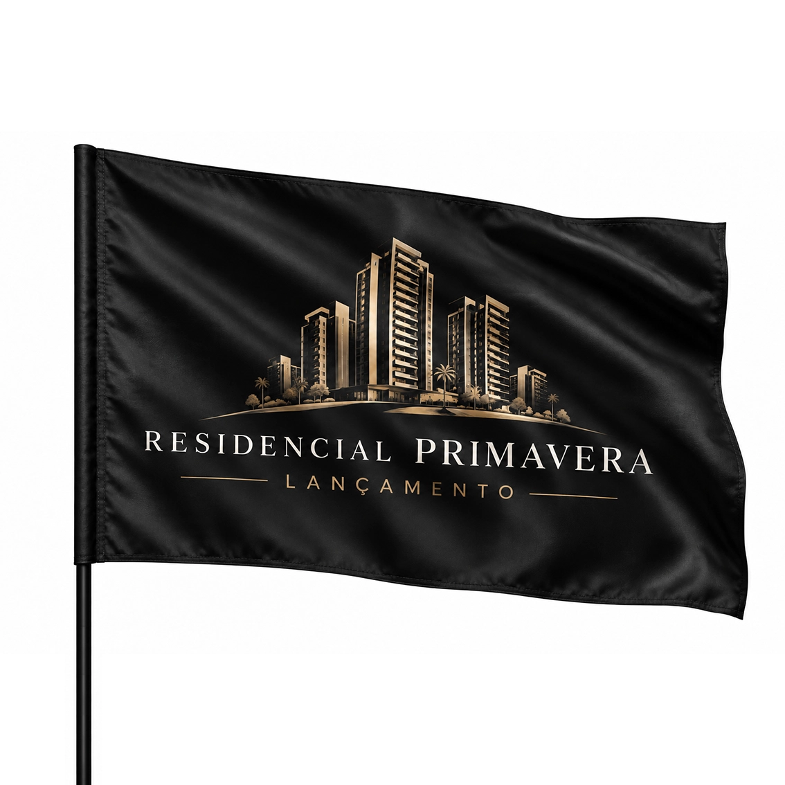 Bandeira personalizada para eventos e divulgacao
