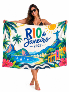Canga personalizada estampada Rio de Janeiro 2027