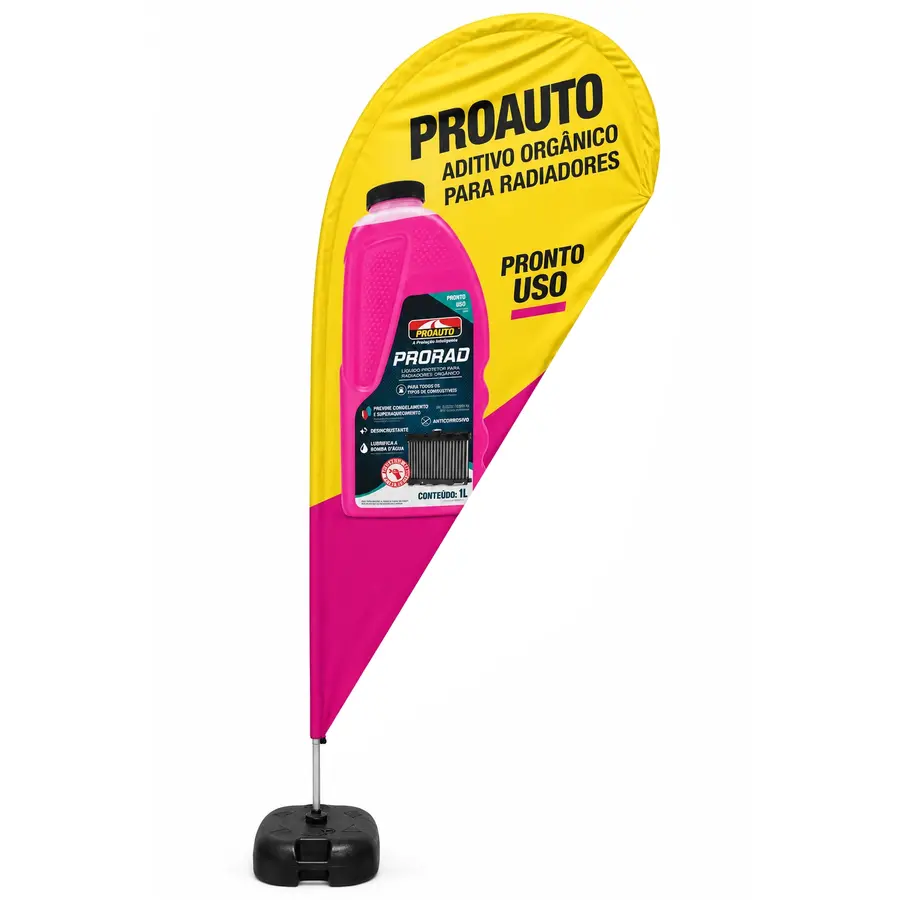 Wind banner personalizado para campanha ProAuto