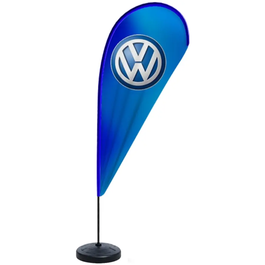 Wind banner personalizado para campanha Volkswagen